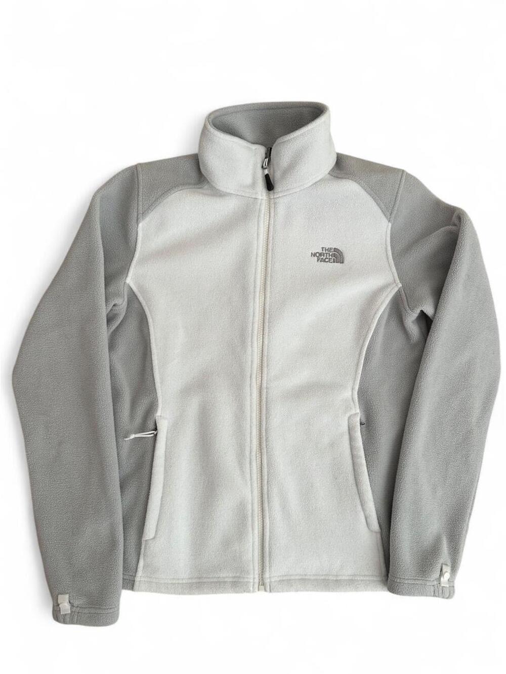 The North Face Khumbu Fleece Jacket Women’s M White Lunar Ice Grey Full Zip